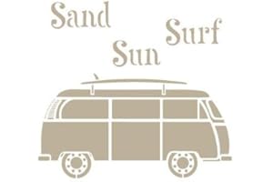 TODO-STENCIL Mini Deco Figur 138 VW Außenmaße: 12 x 12 Innenmaße Design 9 x 10 cm