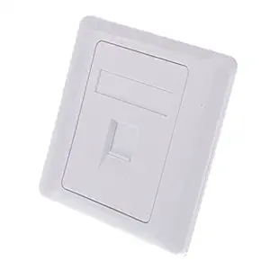 Kawn RJ45 CAT5e Data Wall Outlet Socket Single Port Wall Panel Network Home Kit