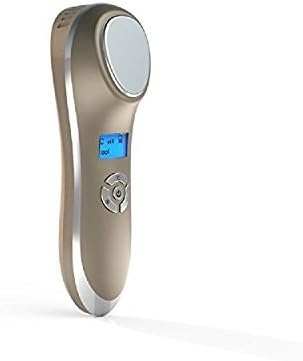 Sonic Vibrating Hot Cold Therapy Skin Care Facial Skin Lifting Beauty Massagaer Anti Aging Facial Rejuvenation Machine (Gray)