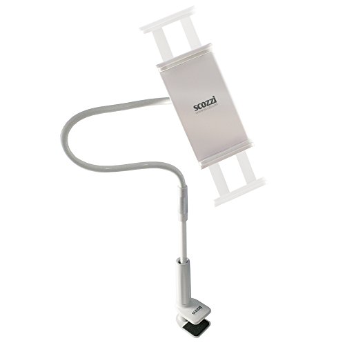 scozzi Tischhalterung 100cm für Samsung Tablets und Smartphones / für den Tisch, den Nachttisch, die Küche, den Arbeitsplatz und Videochats / flexibel biegsam