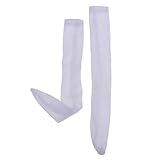 Paar handgefertigte Baumwollspitzenstrumpfhosen weiß Lange Socken für Puppenausstattung