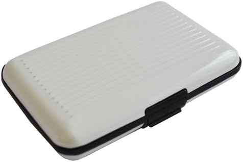 Deluxe White Aluma Wallet Credit Card Holder Aluminum Case Box