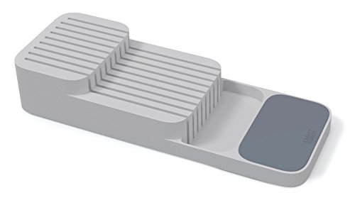 Joseph Joseph 85120 Drawerstore Kompakter Zweistufiger Messerordnungshelfer Grau 14 X 395 X 74 Cm