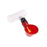 Cantidad: 1 unidad. Bebedero de plástico para aves de corral, bebedor automático de gallina, gallina, comedero para pájaros