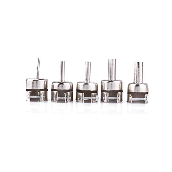 SODIAL 5 PCS Heissluftpistole Duese Universalpistole Duese fuer 850 852D 898 858 Loetstation Attachments – Bild 3