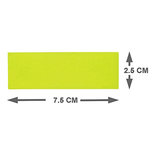 25 Magnetic Notes or Magnetic Sticky Notes 7,5 x 2,5 cm - Green - Dry Erase Magnets. Easily Removable and reusable. Can be Used for Magnetic Whiteboards at Schools, Businesses or at Home.