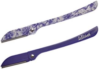 Brow Shaper Hair Removal Dermaplaning Tool Set of 2 Indigo Chinese Porcelain Print Colletion Pain Free, Safe and Portable. Great for Eyebrows, Peach Fuzz and all Types of Facial Hair โฆ