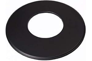 Ugnsrör, väggrosett, Ø 120 mm, svart, kanttjocklek 90 mm