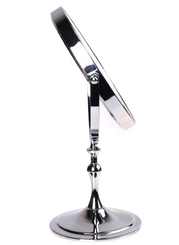 HIMRY Designed Kosmetik Spiegel / Kosmetikspiegel, 8 inch, 360° drehbar. 2 Spiegel: normal und 10 – fach Vergrößerung, 17,5 cm ø, verchromten, KXD3105-10x - 3