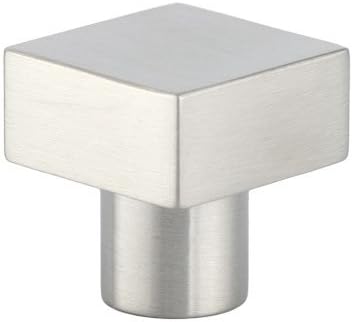 EVI Herrajes 2010/25 - Knobs Square, Finish matt INOX (Stainless Steel)