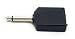 Produktbild M (Core 6.35 mm Mono-Klinkenstecker auf 2 x 6,35 mm Twin Mono Jack Socket Y Splitter Adapter.