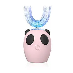 Ultrasonic Electric Toothbrush,New Model Ultrasonic Kids Electric Toothbrush,U Type Whitening Toothbrush,IPX7 Waterproof ,4 Gear Speed,7-15 Years (Color-Pink)