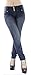 Ladies, Girls, Women's Classic Toasted Blue Wonder Push-up figure forming denim jeans with our own backside-lifting and firming unique design Wonder Push-Up Slim Fit.