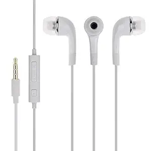 Wired Earphone with Mic (White)