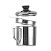 Produktbild HshDUti 1.2L Edelstahl Ölsieb Topf Container Kanne Aufbewahrungsdose mit Filter Silver 1.2L