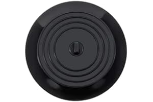 tifanso Universal Bath Stopper, Silicon Drain Stopper for Kitchen Sink & Basin, Bathtub and Bathroom Plug, 6inches (1*Black)