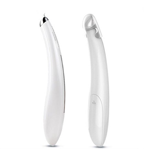 Eye Care Microelectronics Vibration Eye Massager with 40℃ Heated, Rechargeable Anti-aging Galvanic Wand Wrinkle Remover for Dark Circles and Puffy Eyes , white upgrade sectionComfort - massage