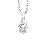 Kette mit Hamsa-Hand Anhänger aus 925er Sterling Silber
