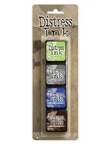 Tim Holtz Distress Mini Ink Pads 4/Pkg-Kit 14