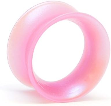 Kaos Original Silicone Skin Eyelet - Shell Pink Pearl - Ultra Thin Flesh Tunnel (4mm - 6Ga)