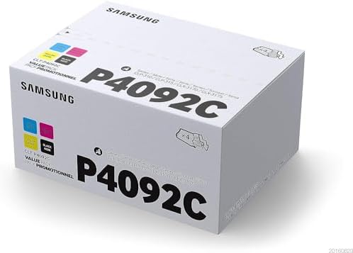 Samsung Clt-P4092C Confezione 4 Toner, Nero/Ciano/Magenta/Giallo