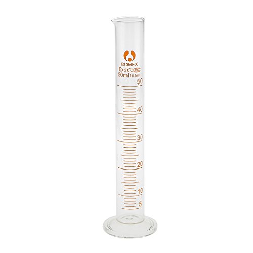 Gazechimp Glas-Messzylinder Chemielabor Messen Graduierte Professionelle 50ml - 4