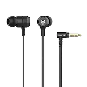 ANT AUDIO Wave 702 Wired in Ear Headphone with Mic (Jet Black)