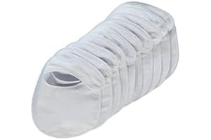 SERGIO GEORGINI Baby/Toddler Bibs - Cotton Front, Plastic Back - Waterproof - Multipack - Pack of 10