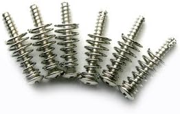 6 Single Coil Guitar Pickup Screws And Springs - Chrome