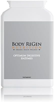 Optimum Digestive Enzymes Supplement - 90 Capsules - All Natural GMP Manufactured With Finest Ingredients - Vegan Friendly - UK Made by Body Regen Nutrition
