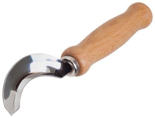 Gravidus Sichelschäler 15 cm, Edelstahl und Buchenholz