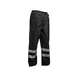 Yoko - Pantalon de travail imperméable haute visibilité - Homme (L) (Noir)