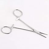 Alta resistencia y dureza. RoadRoma Pinza hemostática Herramienta de Mano Pet Hair Clamp Pesca Alicates de Bloqueo Plata
