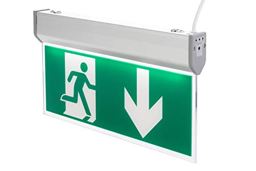 Bronson Notbeleuchtung Fluchtwegbeleuchtung LED Notlicht Notausgang mit Akku