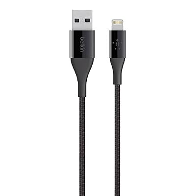 Belkin - Câble Lightning Premium Haute-Résistance (Kevlar DuraTek) Charge/Synchro pour iPhone, iPad et iPod - 1,2m - Noir (Certifié Apple)