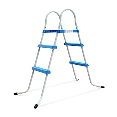 Alice's Garden - Echelle symétrique hors sol 2 marches pour piscine d’une hauteur de 84cm max., accessoire piscine