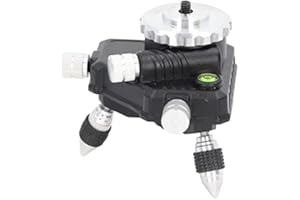 VIAGASAFAMIDO Base di Regolazione del Livello a 360° Adattatore di Regolazione Fine Girevole per Connettore per Treppiede di Linea