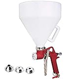 trata de 6L 4mm / 6mm / 8mm Air Hopper Spray Boquilla de pared de techo pulverizador de pintura.？Es una herramienta perfecta para pulverizar texturas.？Es adecuado para pintar superficies de cubierta, materiales ignífugos y resistentes al agua, que es muy fácil y cómodo de usar.