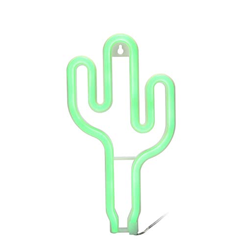 twentyfeet lámpara neón Cactus LED lámpara de batería para niños/adultos 26 x 14 x 2 cm