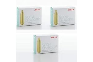 MOSA 30 x 8g CO2 Sodakapseln Kohlensäurepatronen für Sodabereiter, Soda Siphons & Wassersprudler