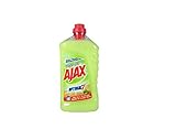 Limpiador para suelos Ajax, al jabón de Aleppo, desengrasante, para mármol y terracota, 1000 ml, 12 unidades.