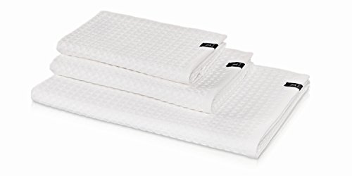 Möve 106058762001_4070 Piquee Handtuch, klein, weiß