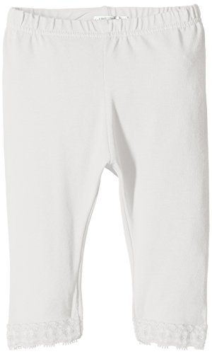 United Colors of Benetton Baby-Girls Lace Trim Trouser, Off-White (Cream), 3 to 6 months (Manufacturer Size: 62 cms)