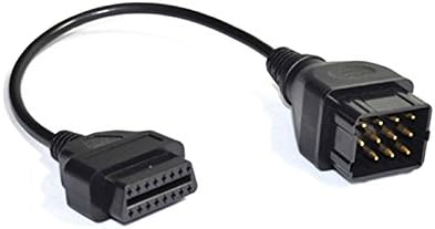 XicT OBD1 to OBD2 OBDII Adapter, OBDII Connector 16 Pin Female to Renault 12 Pin