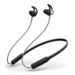 Newly Launched Boult Audio FXCharge with ENC, 32H Playtime, 5min=7H Lightning Boult Fast Charging, Environmental Noise Cancellation, Biggest 14.2 mm Driver, IPX5, Bluetooth Wireless Earphones (Black)