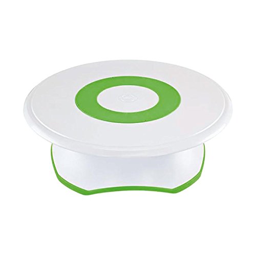 Wilton 307-301 Trim 'N Turn Ultra Cake Stand Tortenuntersetzer, Kunststoff, weiß, 28 x 28 x 7,5 cm