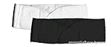 Stretchy Towelling Headband with Velcro fastening in Black or White