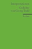 Image de Interpretationen: Gedichte von Georg Trakl: (Literaturstudium) (Reclams Universal-Bibliothek)