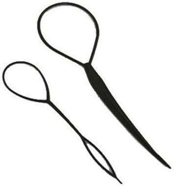 Generic New 2pcs Magic Topsy Tail Hair Braid Ponytail Styling Maker Clip Tool (Random Colour)