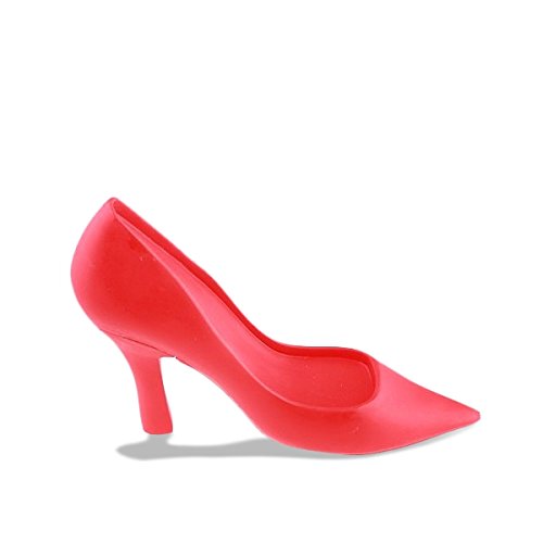 stop-porte Stil Schuh Keilabsatz Block Tür Schwarz - 3